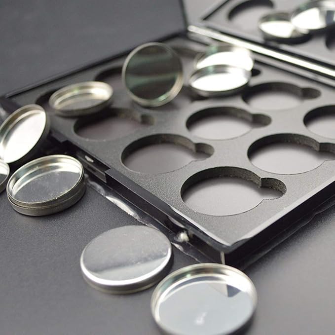 30 Pieces Empty Round Metal Tin Palette Pans