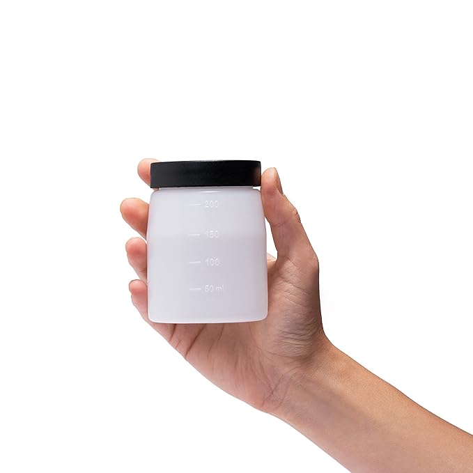 Bronze Tan Spray Tan Replacement Cups with Lids (3Pack) For Bronze Tan Spray Tan Machine 200ml - Machine Not Included - Storage Bottles for DHA Spray Tan