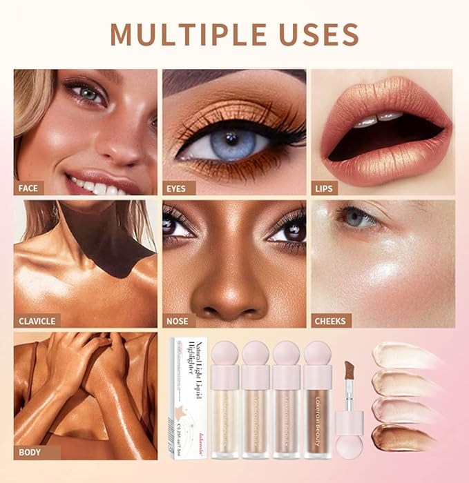 Unyoke Liquid Highlighter Stick, Matte Finish, Cream Formula, Face Makeup