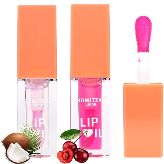 Bowitzki 2 Pieces Color Changing Hydrating Lip Oil,