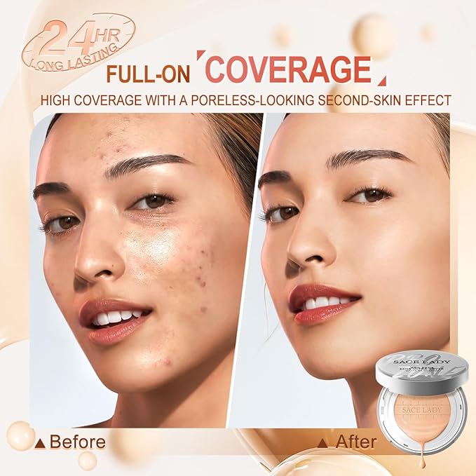 SACE LADY Oil Control BB Cushion Foundation, Full (#01, 0.) 42Oz
