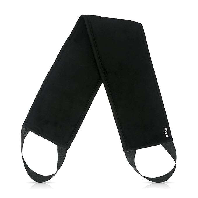 b.tan Back Self Tanning Applicator | We've Got Your Back - Sunless Tanner Back Mitt with Handles, Streak-Free, Even Application, Velvety Soft, Reusable & Washable Sunless Tan