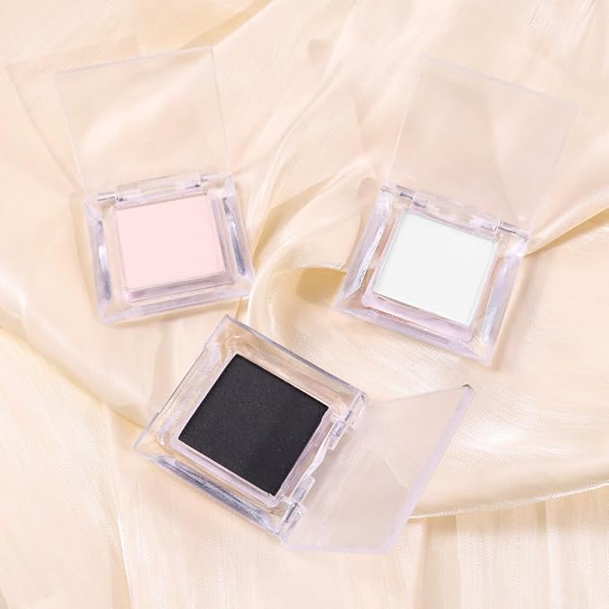 Eyeshadow Single Matte, High-Pigment Monochrome Eye Shadow Pressed Powder, Everyday Velvety Silky Eye Makeup Looks, Professional Long-Lasting Waterproof Single Eyeshadow Palette, Light Nude 01