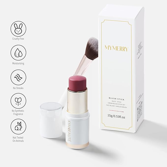 Blush Stick, Cream Blush for Cheeks and Lip