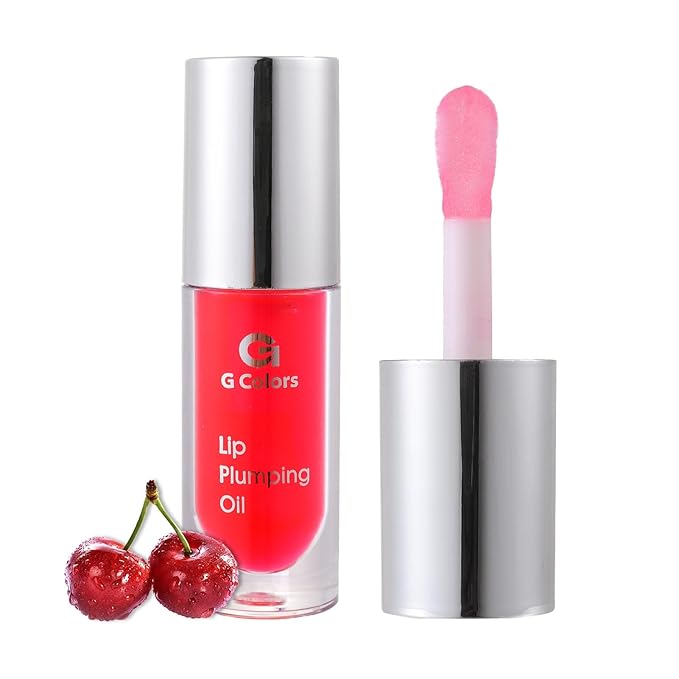 3 PCS Hydrating Lip Glow Oil Lip Stain, Moisturizing Nourishing Lip Gloss,High Shine, Smooth Finish Gloss Tinting And Non-Sticky Lip Oil For Dry Lips (M02-CHERRY, 1)