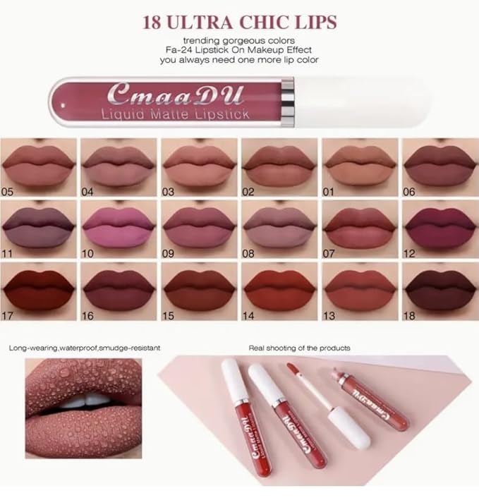 Long-Lasting Waterproof Matte Lip Gloss