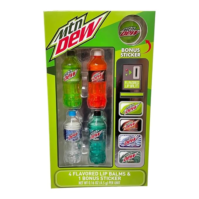 Mountain Dew Flavored Lip Balm 5-Piece