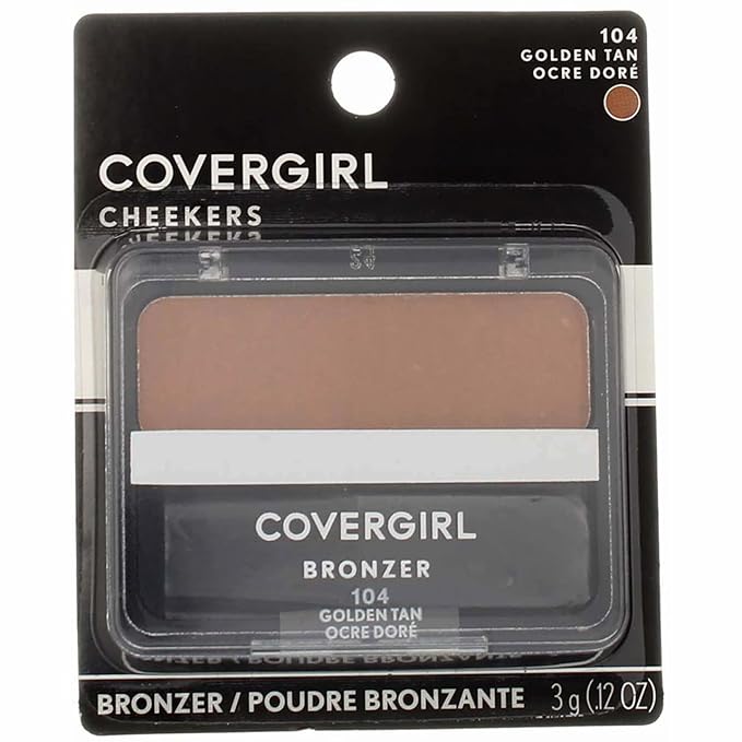 Cover Girl cheekers Bronzer olden Tan .12 oz 104 G