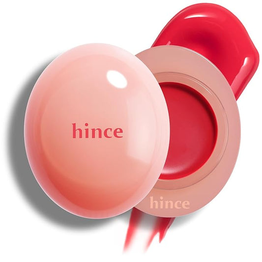 HINCE Raw Glow Dewy Ball - Tinted Lip Balm, Jelly Gloss Glow, Shine and Hydration, Lip & Blush Multiuse, Vegan, 0.12 oz. (13 colors) (FEVER DEW)