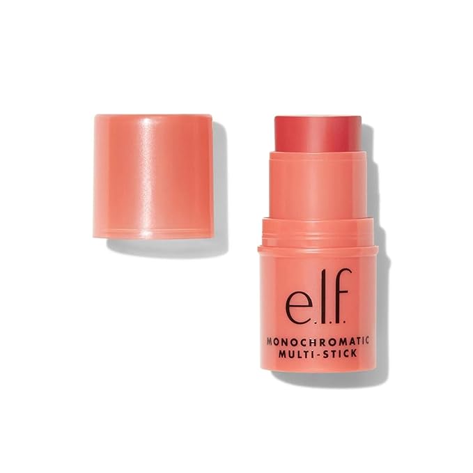 e.l.f. Monochromatic Multi Stick, Travel-Sized Luxuriously Creamy & Glimmering Guava