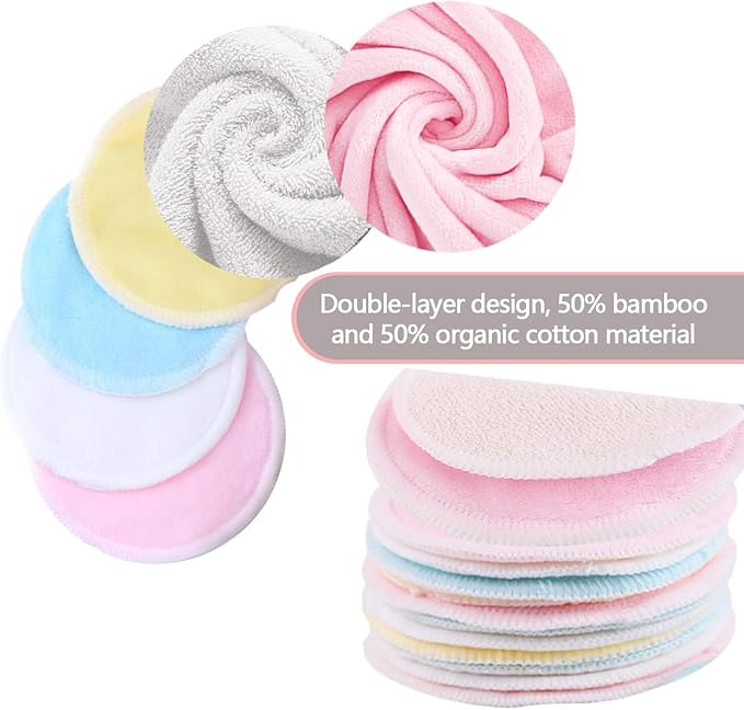 Reusable makeup remover pads (24