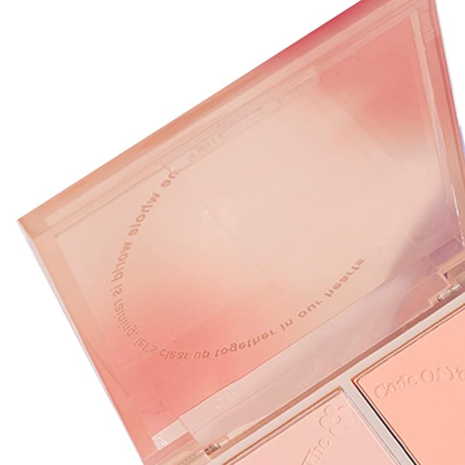 Powder Blush,Metallic Makeup Powder Blush Long Lasting Smooth Blush Palette