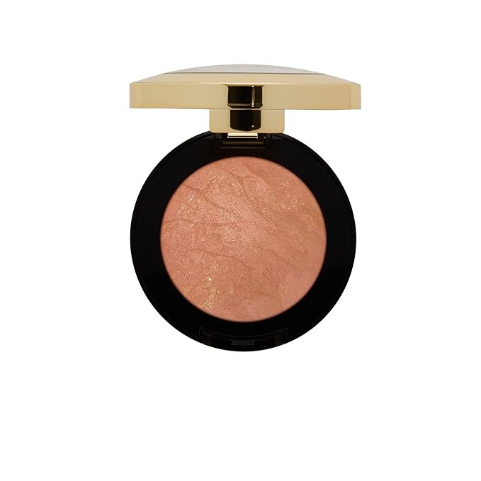 Milani Baked Blush, Powder Blush for Cheeks, Cruelty Free Makeup - Shape, Contour & Highlight Face for a Shimmery or Matte Finish -Bellissimo Bronze