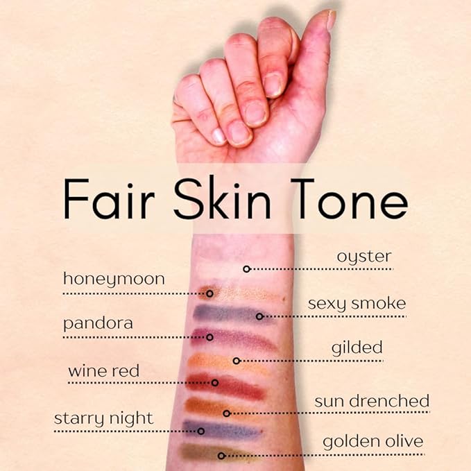 Oyster Off White Nude Naked Cream Color Matte Pressed Powder Single Vegan Eyeshadow; Talc, Paraben & Cruelty Free