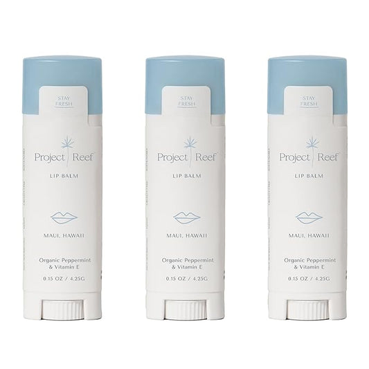 Herbal Peppermint Lipbalm, 3 Pack