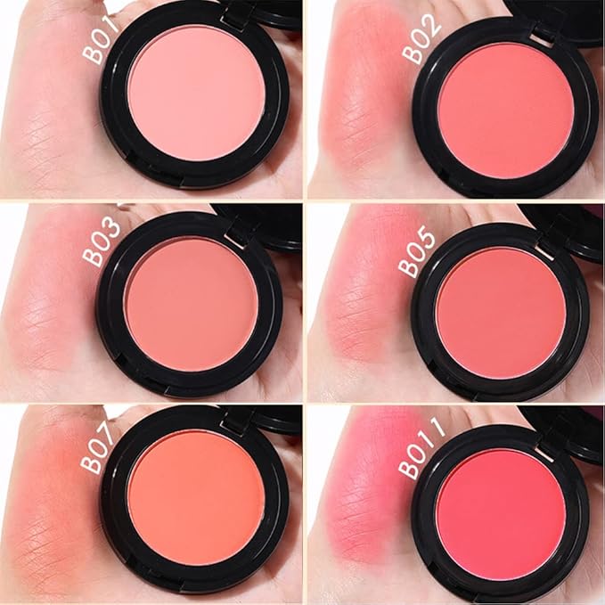 FOCALLURE Silky Face Pressed Blush,High Pigment Mineral Blusher,Create Blusher Makeup,SMASHING