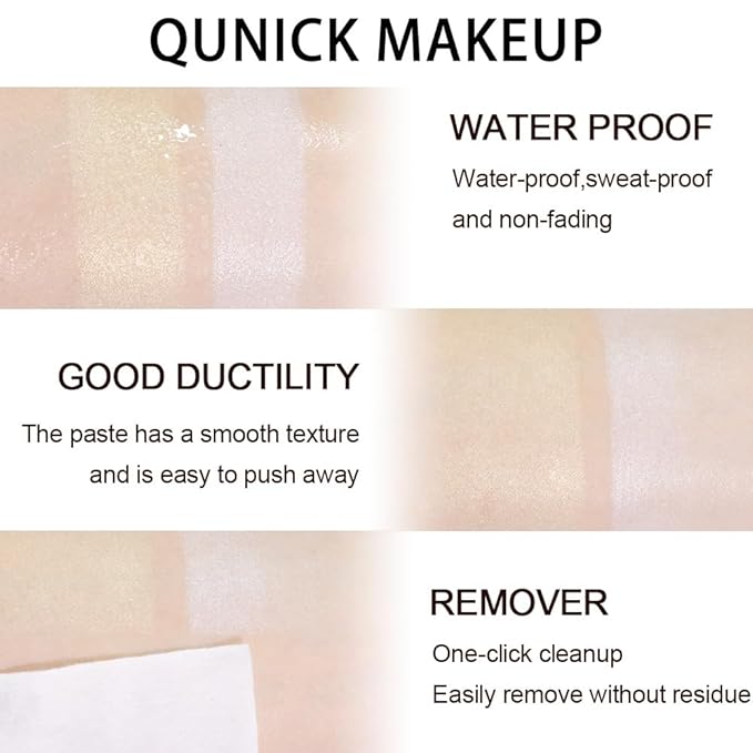 evpct 2Pcs Face Cream Makeup Highlighter Highlight Contour