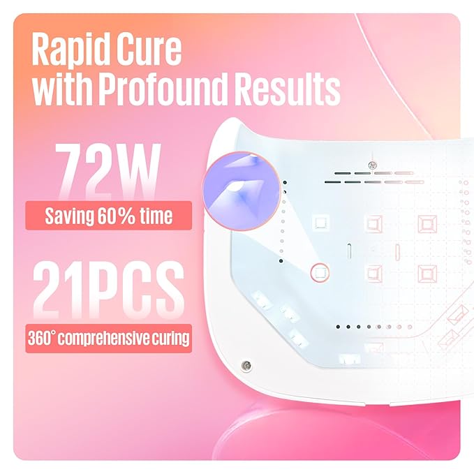 MEFA UV Nail Lamp, 72W