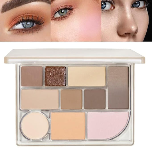 All-in-one Disk Conceal Contour Eyeshadow Palette with Mirror-10