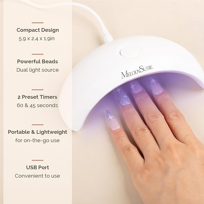 Melodysusie portable uv led nail