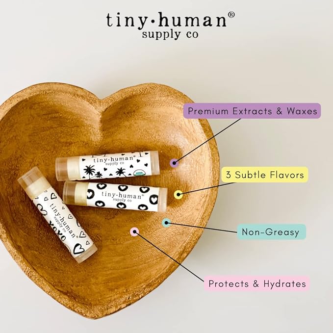 Organic Lip Balm 3 pack, Made