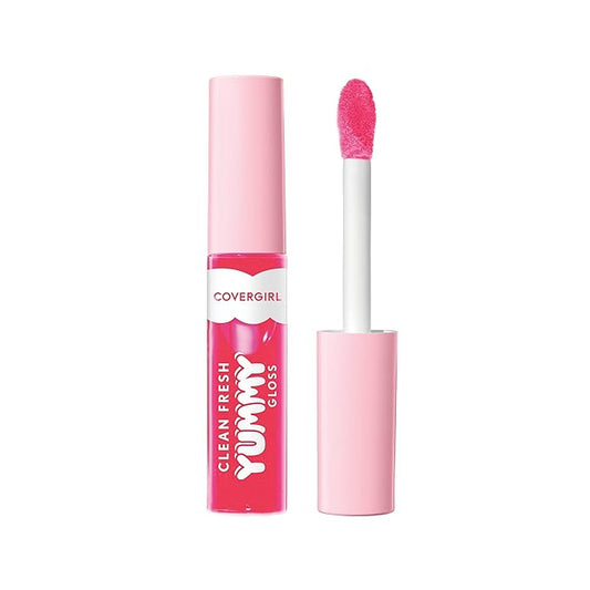 COVERGIRL Clean Fresh Yummy Lip Gloss, Sheer, Natural Scents, Vegan Formula - But First a Cosmo