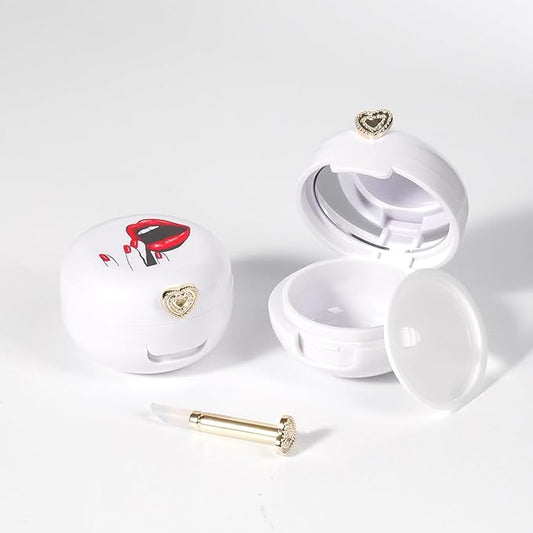 2 Pack Lip Balm Containers,Plastic Portable