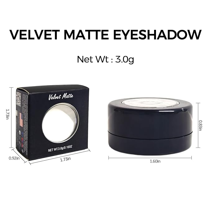 Erinde Single Brown Matte Eyeshadow Palette, High Pigment, High Pigment, Long Lasting, Intense Color, Neutral Nudes Eye Shadow Powder Palette