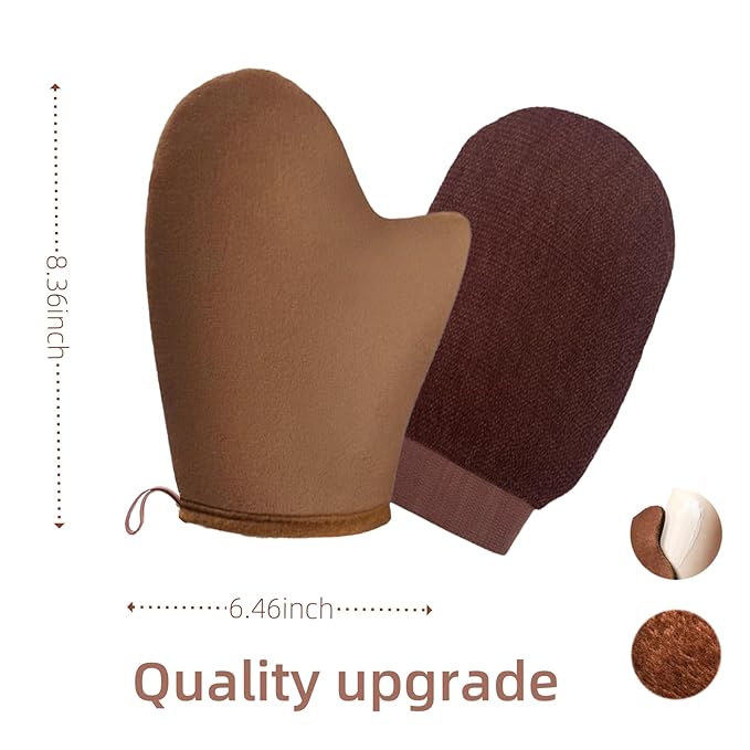 Tanning Mitt, Ultra Soft Tanning Glove for Self Tan with Thumb - Self Tanner Mitt Applicator - Tanning Mitts - The Best Choice for Self Tanner Mitt and Tanning Glove, Ideal for Beach and Poolside