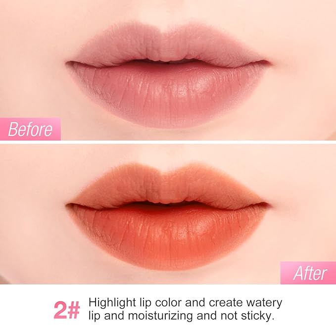 Boobeen Highly Pigmented Lip Gloss Liquid Lipstick, Multi-Use Lip and Cheek, Lightly Tinted, Lip Stain Long-Lasting, Non-sticky Matte Lips and Cheeks Color