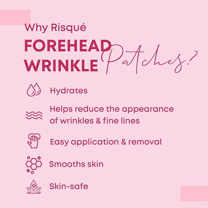 Reusable forehead wrinkle patches |