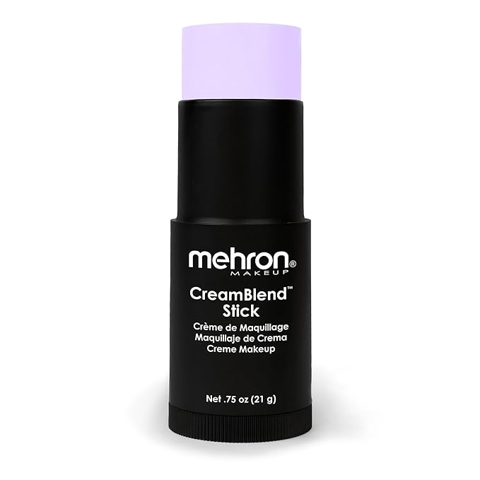Mehron Makeup CreamBlend Stick | Face Paint, Body (Pastel Purple) 75 oz