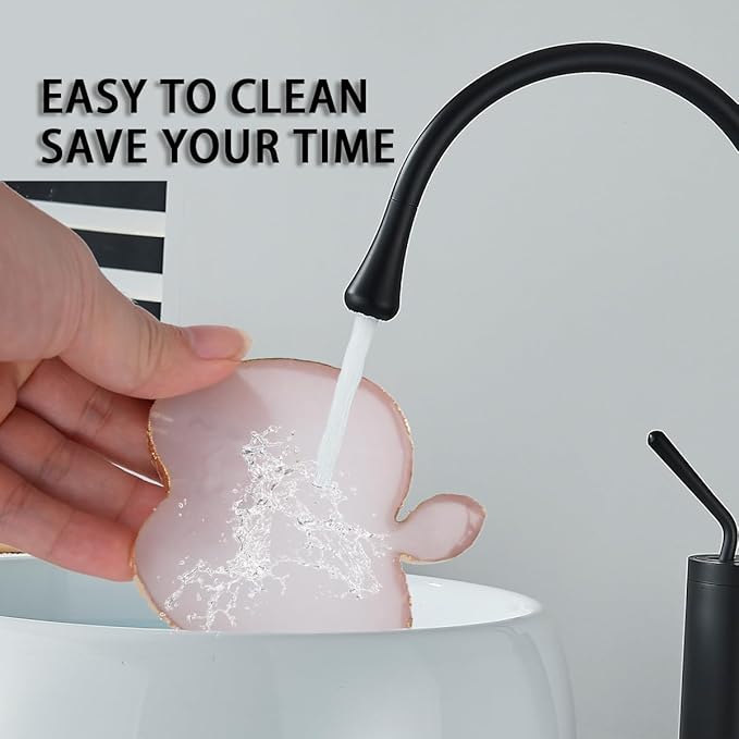 Nail Polish Palette, 2Pcs Resin Nail Art Palette,