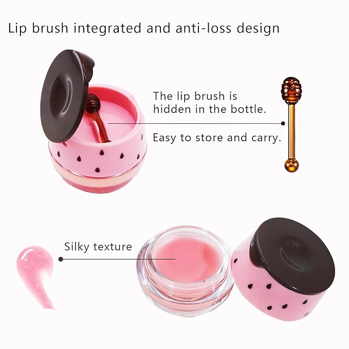 2PCS Bee Lip Balm Honey Lip Exfoliator