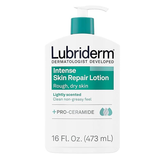 Lubriderm Intense Dry Skin Repair Lotion with Hydrarelease Technology for Repair of Rough, Dry Skin, Fast Absorbing Intensely Hydrates to Restore Dry Skin, 16 fl. oz