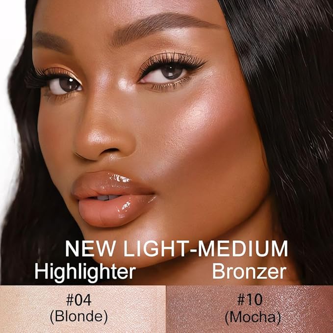 evpct 2Pcs Face Cream Contour Bronzer Sticks Makeup