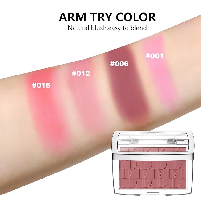 Embossed Blush, Palette Pink Dark Powder Blush Palette