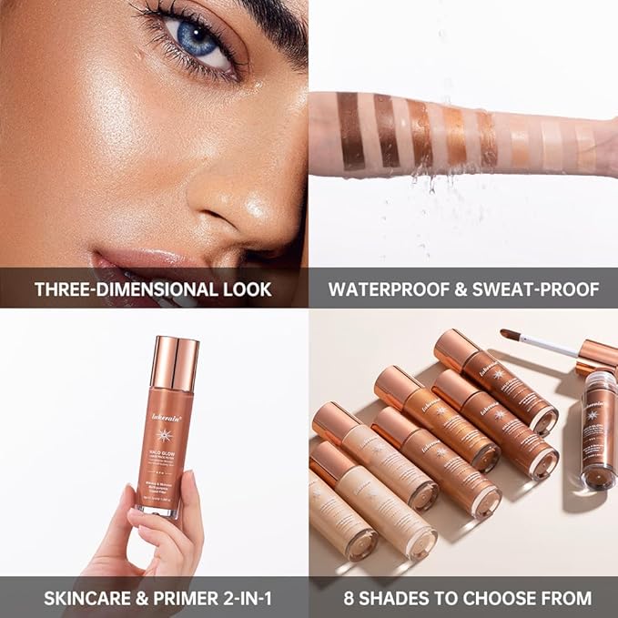 Halo Glow Liquid Face Filter, Complexion Booster For 1.06 OZ