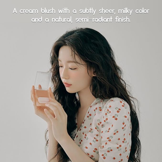 HOLIKA HOLIKA Colored Milk Cream Blush 01 CUTIE Clean, Buildable
