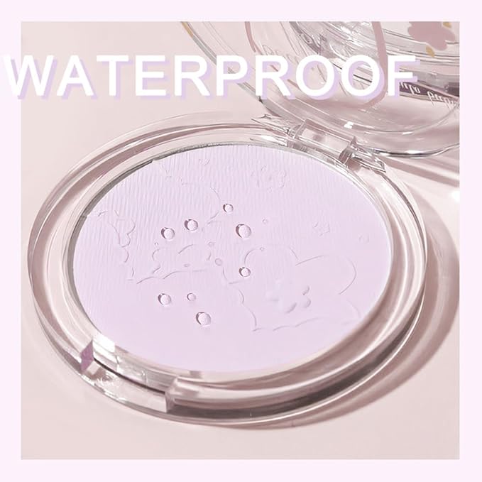 Face Oil Control Pressed Setting Powder-Clarifying Finishing Powder,Waterproof All-Day Use