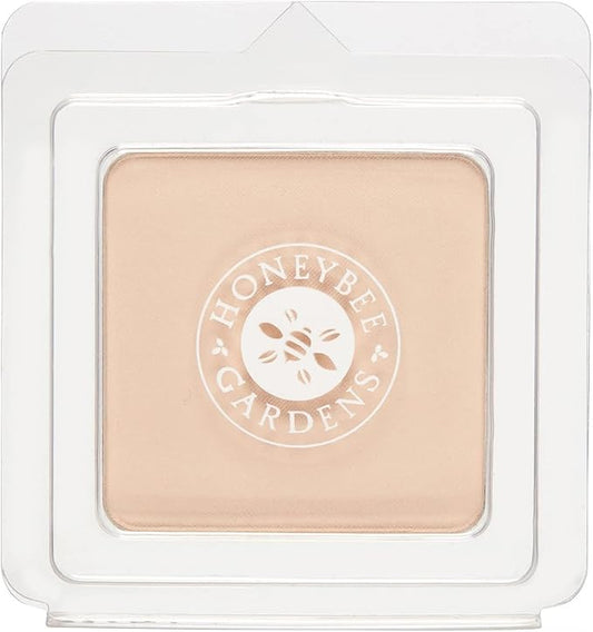 Honeybee Gardens Pressed Mineral Powder Foundation Refill, Geisha, Vitamin E, 7.5g
