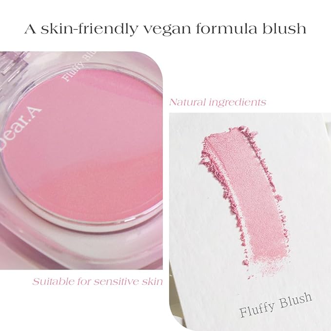Dr.Althea Dear.A Fluffy Blush -An airy, long-lasting pressed First Crush)
