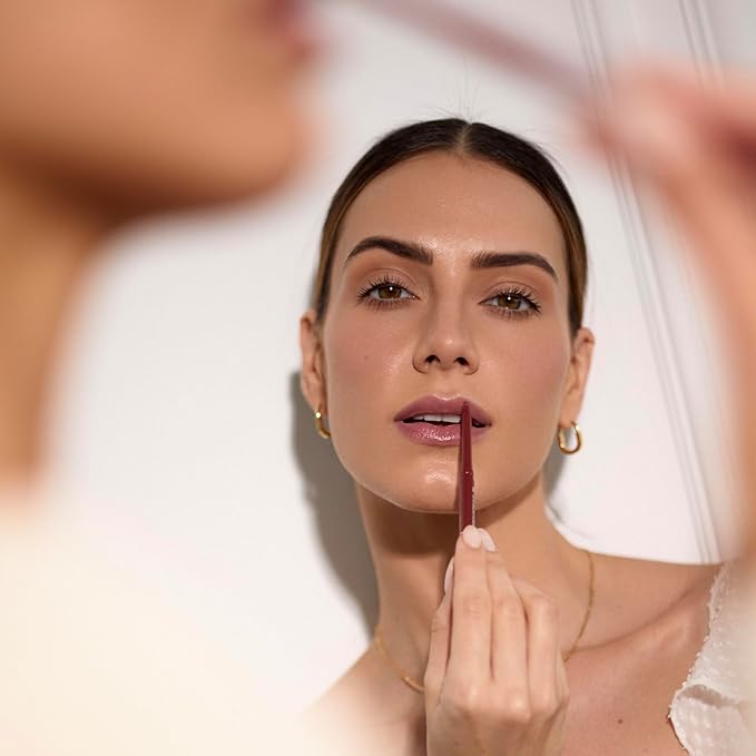 Palladio Retractable Waterproof Lip Liner High Pigmented and Creamy Color Slim Twist Up Smudge Proof Formula with Long Lasting All Day Wear No Sharpener Required, Red Rose