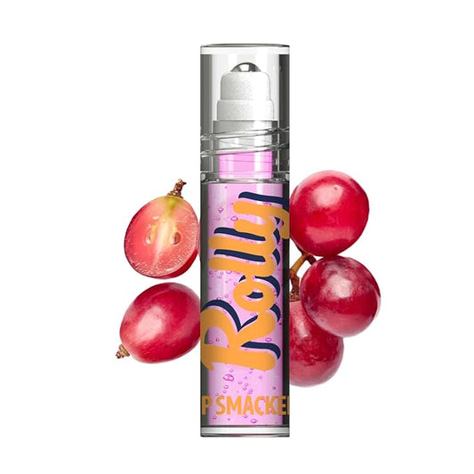 Lip Smacker Rolly Lip Gloss, Classic Roller-Ball Design for a Cooling Sensation, Hydrating & Moisturizing Shine - Grape