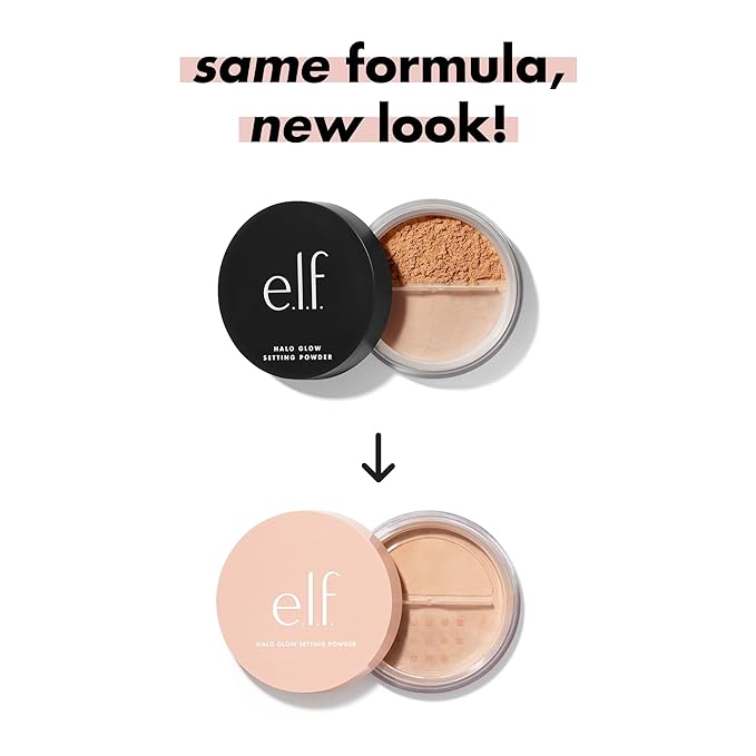 e.l.f. Halo Glow Setting Powder, Smooths The Look Cruelty-Free, Deep