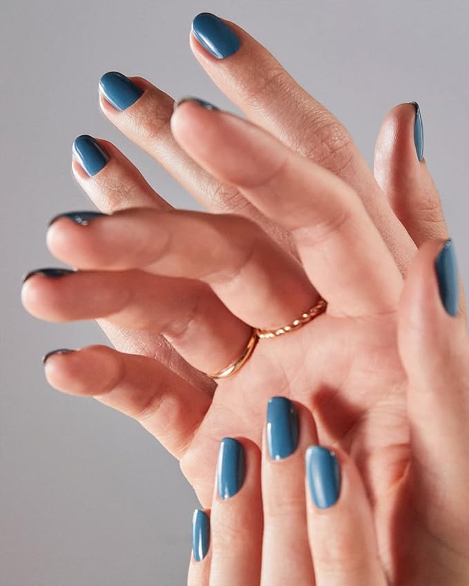 essie gel couture, Long-Lasting Nail Polish, 8-free Vegan, Fashion Freedom, Blue, Cut Loose, 0.46 fl oz