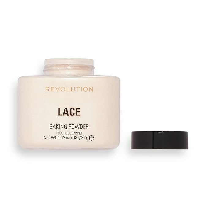Revolution Beauty, Loose Baking Powder, Makeup Setting Powder, Shine, Lace, 1.13 Oz