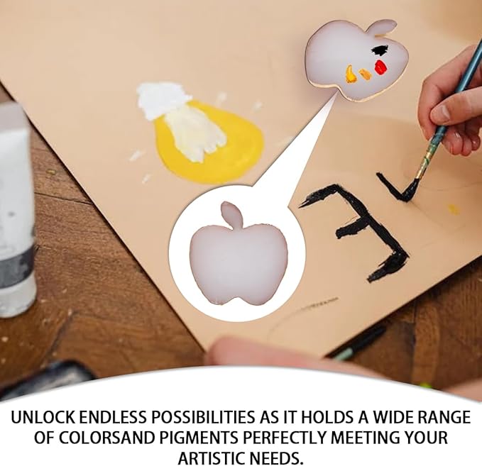 Nail Polish Palette, 2Pcs Resin Nail Art Palette,