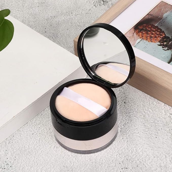 Sonew Makeup Finish Loose Powder, Oil Control ing (02#Ivory White) 15g