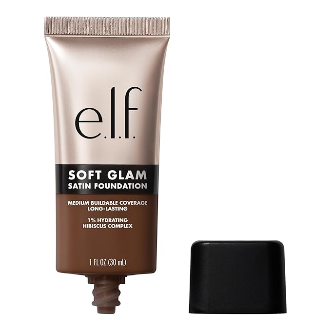 e.l.f. Soft Glam Foundation, Medium Coverage, Long-Lasting & Rich Warm